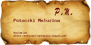 Potoczki Meluzina névjegykártya